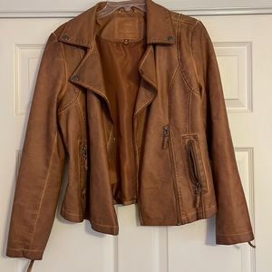 Crop Leather Jacket